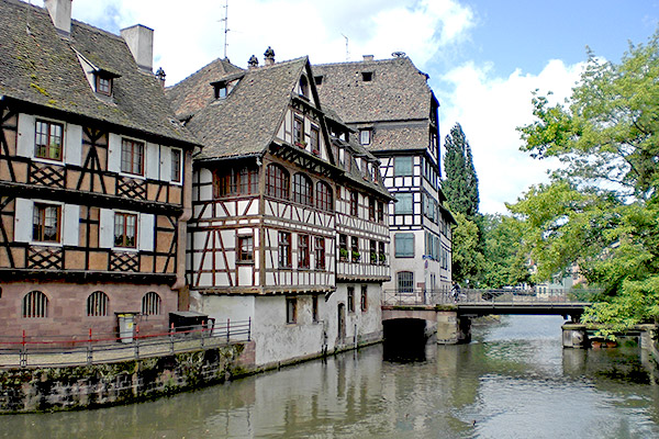 Historische Altstadt von Straßburg im Elsass/Frankreich
